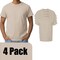 Gildan Men's Ultra Cotton Short Sleeve T-Shirt, Adult Sand Color Craft Bundle for DIY Printing, S–5XL